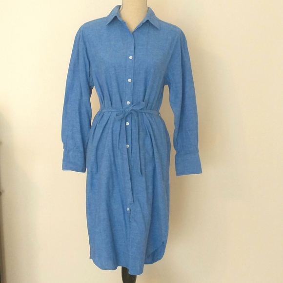 H&M Dresses & Skirts - H&M Linen-Blend Shirt Dress Size XS